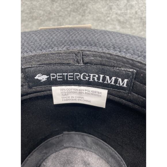 VTG Y2k Peter Grimm Men's Sz S/M Chaos Fedora Hat Black/Charcoal NEW True Charac - Picture 5 of 10